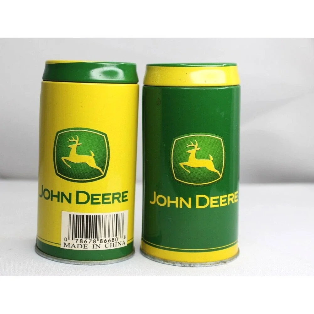 John Deere Salt & Pepper Shakers‎ w/holder, Officially Licensed, Green